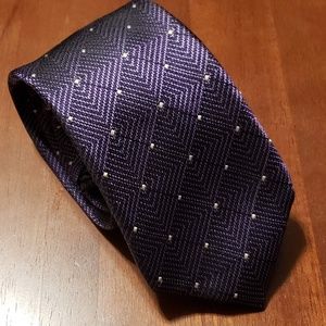 Vince Camuto Men's Tie Purple Geometric Necktie